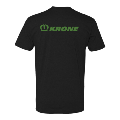 Krone Black Logo Tee Front Image on white background