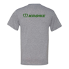 Krone Gray Logo Tee Back Image on white background