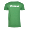 Krone Green Logo Tee Back Image on white background
