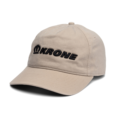 Krone Khaki Hat Front Image on white background