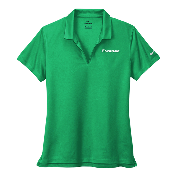 Lucid Green Ladies Nike Dri-Fit Micro Pique 2.0 Polo Product Image on white background