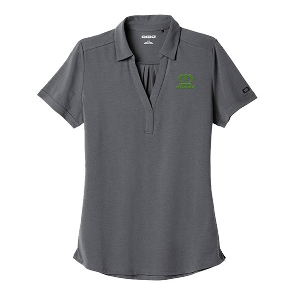 Diesel Gray Ladies Ogio Polo Product Image on white background