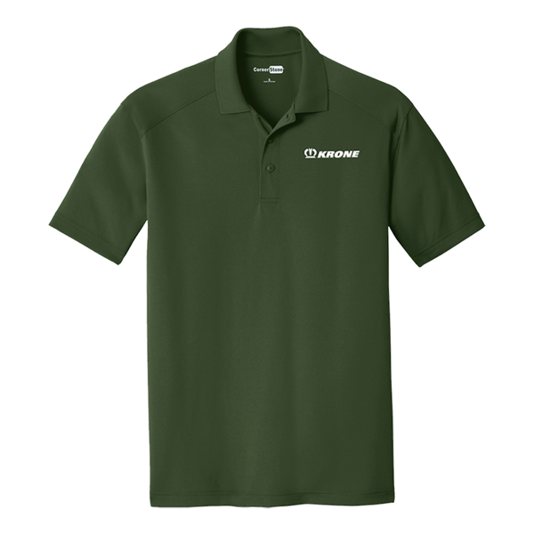 Dark Green Mens CornerStone Select Lightweight Snag-Proof Polo Product Image on white background