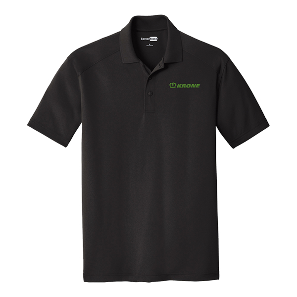 Black Mens CornerStone Select Lightweight Snag-Proof Polo Product Image on white background