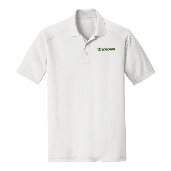 White Mens CornerStone Select Lightweight Snag-Proof Polo Product Image on white background