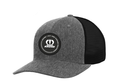 Krone Black Twill Patch Hat Back Image on white background
