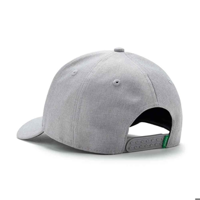 Image of a Heather Grey Hat with a Krone logo on it