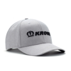 Image of a Heather Grey Hat with a Krone logo on it