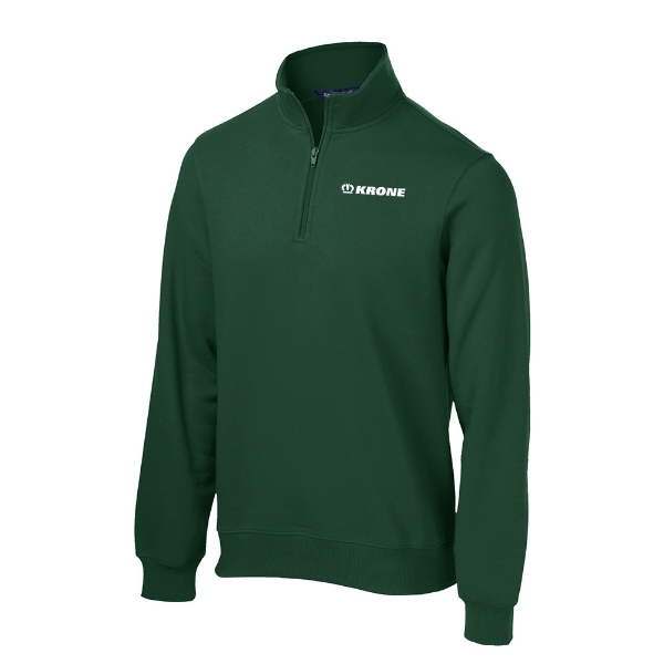 Krone Sport-Tek 1/4-Zip Sweatshirt in Forest Green