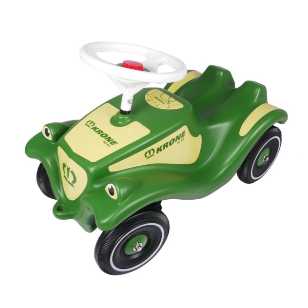 Krone Green ride‑on toy car with farm‑inspired details on a white background