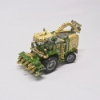 Alternate front attachment configuration on assembled metal forage harvester model