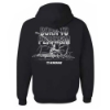 Born to Perform Hoodie in black with large Born to Perform KRONE equipment graphic, back view